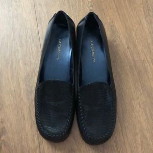Black loafers